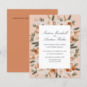 Mariage cadre vert sauge ivoire orange Chic Budget