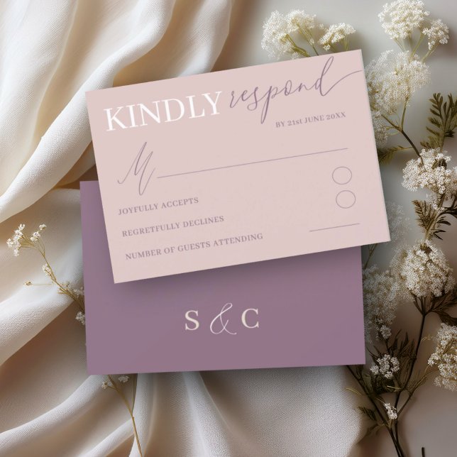 Mariage Calligraphie RSVP Or Rose Chic (Créateur téléchargé)