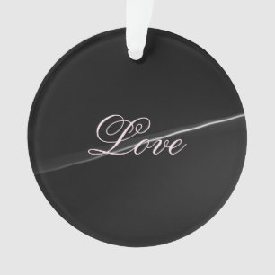 Mariage Calligraphie Vague Amour Gris Foncé Tendan