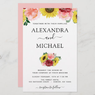 Mariage campagnard Budget Sunflower Eucalyptus