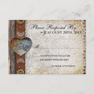 Mariage campagnard de grange rustique RSVP