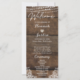 Mariage campagnard en dentelle de bois rustique