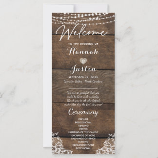 Mariage campagnard en dentelle de bois rustique