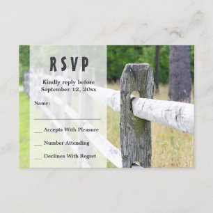 Mariage campagnard RSVP