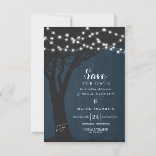 Mariage campagnard Rustique Enregistrer La Carte D