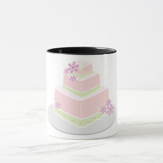 Mariage carré Cake Mug (Créateur téléchargé)
