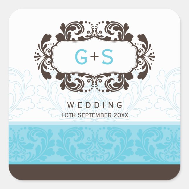 MARIAGE carré ÉTIQUETTE :: luxe 1 A (Devant)