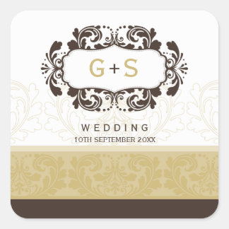 MARIAGE carré ÉTIQUETTE :: luxe 5 A