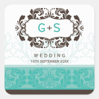 MARIAGE carré ÉTIQUETTE :: luxe 8 A
