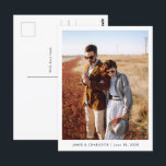 Mariage Carte postale Livre d'or Modèle photo pers<br><div class="desc">Un modèle de carte postale à utiliser pour un livre d'or de carte postale mariage,  customisez-le avec votre photo,  les noms et la date de mariage de votre choix. Vous pourrez laisser une note sur le dos et de qui elle est.</div>