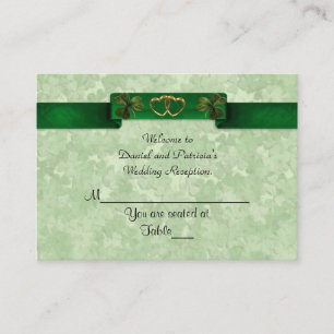 Mariage Cartes Place shamrock irlandais
