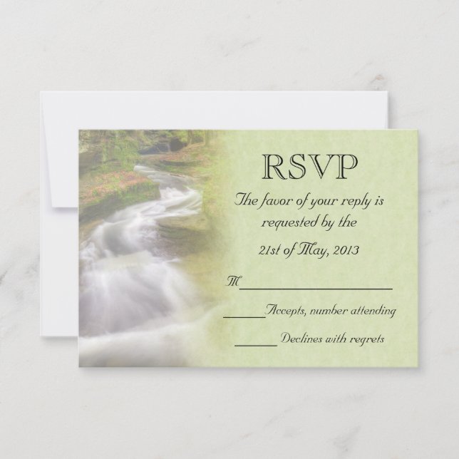 Mariage cascade RSVP (Devant)