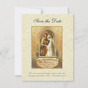 Mariage Catholique Vintage  Faire-Part Religieux d