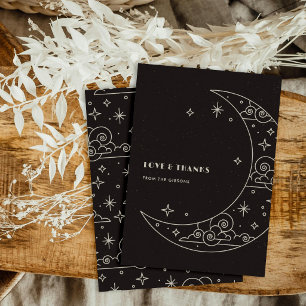 Mariage céleste de Black Moon & Stars Merci