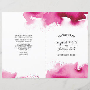 MARIAGE CEREMONY chic aquarelle rose
