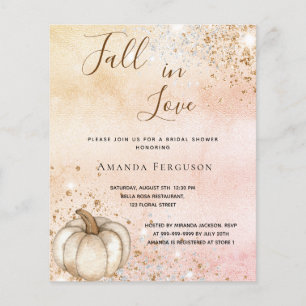 Mariage champêtre automnal rose gold et citrouille