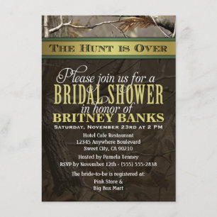 Mariage Chasse Camo Bridal Shower Invitations