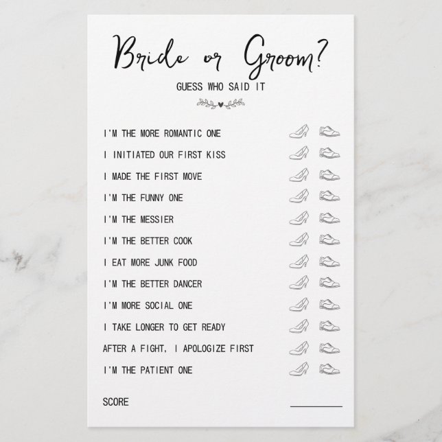 Mariage Chaussure mariée ou mariée noir et blanc (Devant)