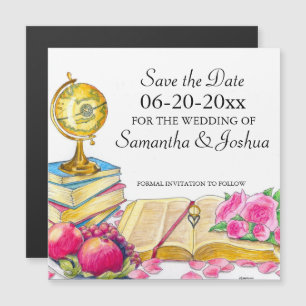 Mariage chic mondial Enregistrer la date Carte mag