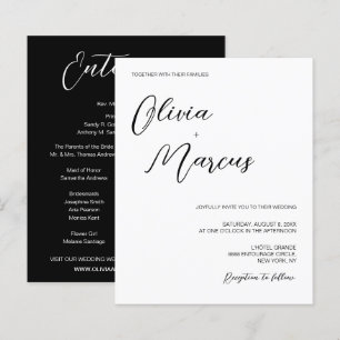 Mariage chic noir et blanc à petit budget scénario