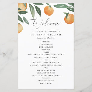Mariage Citron d'Été Programme Méditerranéen