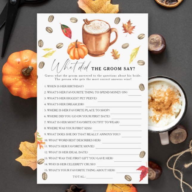 Mariage Citrouille Café Que a dit le marié  (Créateur téléchargé)