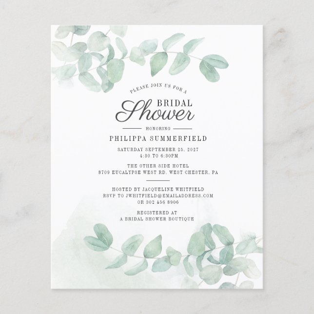 Mariage civil à petit budget Fleurs de eucalyptus  (Devant)