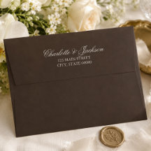 Mariage Classique Brun Foncé Vieille Fortune