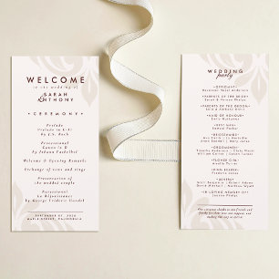 Mariage Classique Minimal Damask Crème et Bourgogn