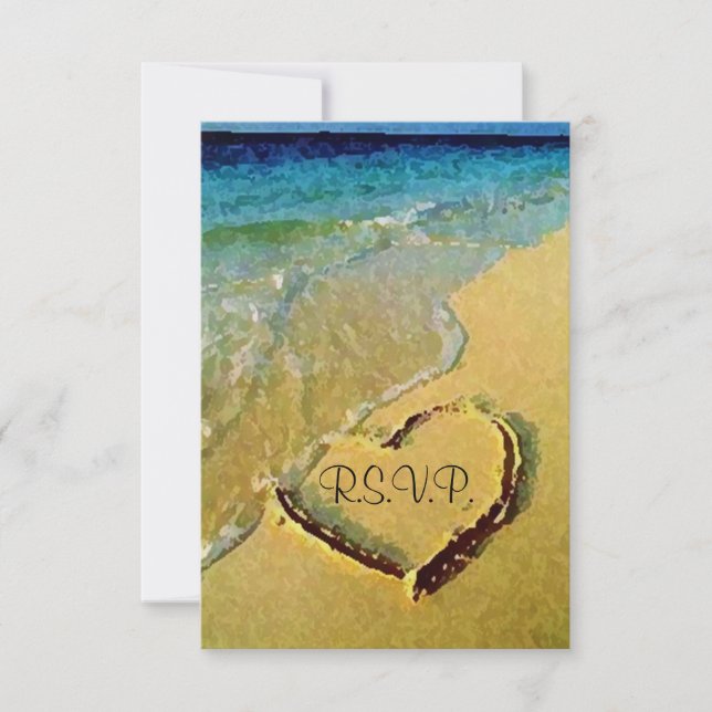 Mariage Coeur Salé RSVP (Devant)