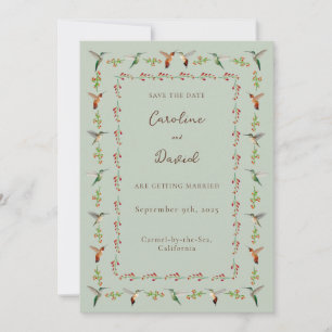 Mariage Colibri Enregistrer la Date
