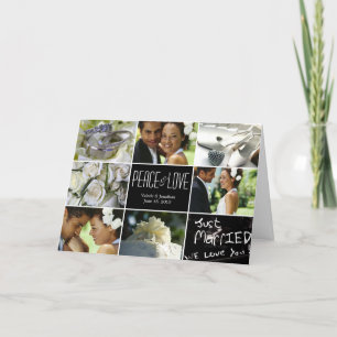 Mariage Collage Carte photo de vacances