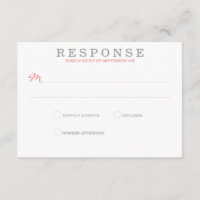 Mariage Coral Beach RSVP