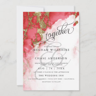 MARIAGE Coral Geode Aquarelle BarefootBride™