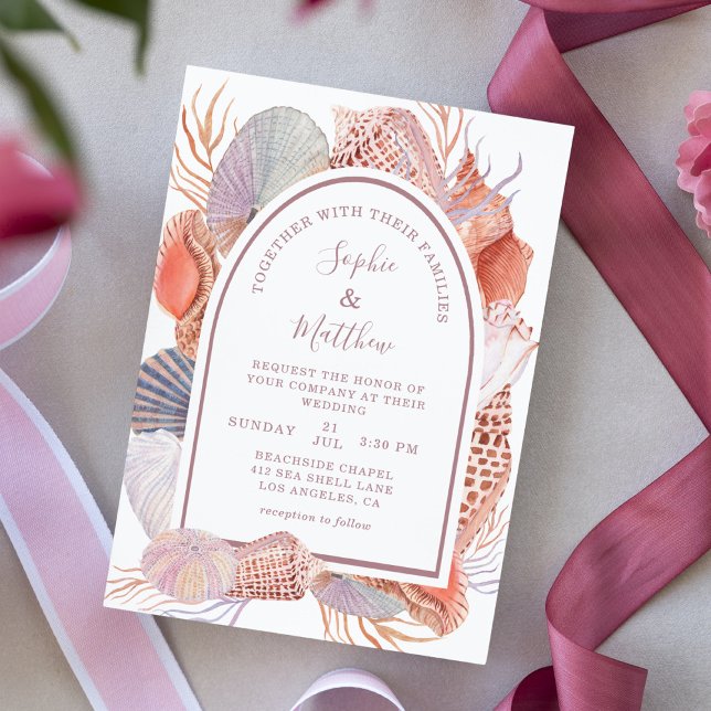 Mariage côtier des coquillages de plage (Créateur téléchargé)