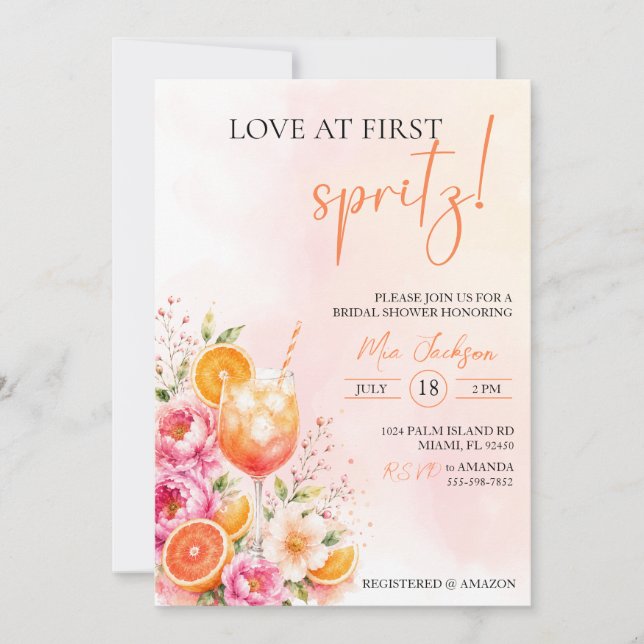Mariage coup de foudre au Spritz (Devant)