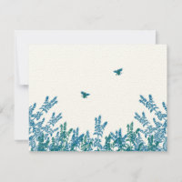 Mariage d'abeilles bleu vert sauvage RSVP #3