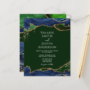 Mariage d'âge bleu et vert de la Marine