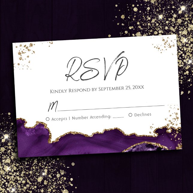 Mariage d'âge mauve RSVP (Créateur téléchargé)