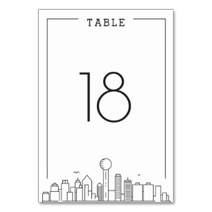 Mariage Dallas Numéro de table