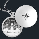 Mariage Damask Bridesmaid Keepsaké collier<br><div class="desc">Colliers de conservation Choisissez soit Silver Plated Gold Finish ou Sterling Silver Unique Personnalisé! st Christmas Cadeau Mariage Keepsaké Wedding Party Colliers - pour changer la couleur arrière - plan - cliquez sur personnaliser - cliquez sur modifier - choisissez l'outil dernier dans le menu déroulant et choisissez l'une des couleurs...</div>