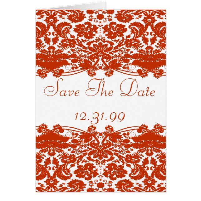 Mariage damassé rouge (Devant)