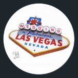 MARIAGE Dans Fabulous Las Vegas Sticker<br><div class="desc">MARIAGE Dans Fabulous Las Vegas Sticker. Zazzle vous permet d'ajouter du texte. Vous pouvez ajouter la date et le nom de la Mariée et de la Chambre !</div>