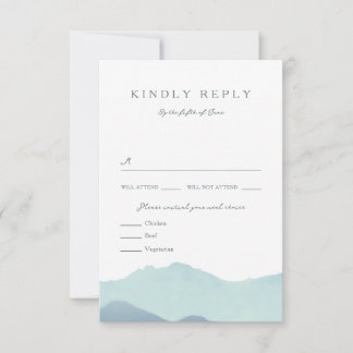 Mariage dans la chaîne de montagnes RSVP