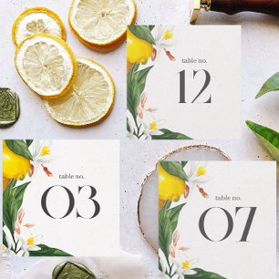 Mariage d'aquarelle Fleur Blanche Citron N° tablea