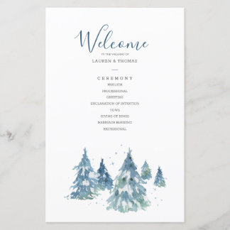 Mariage d'aquarelle hiver À feuillage persistant T