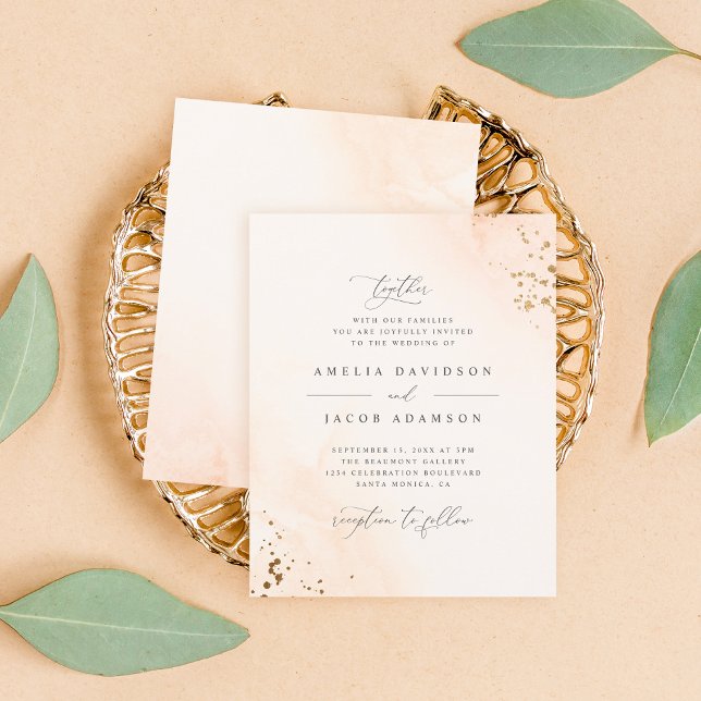 Mariage d'aquarelle rose pâle (Créateur téléchargé)