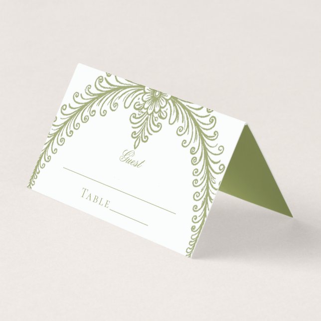 Mariage d'arc de France vert olive (Front)