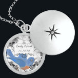 Mariage Date Lucky Bluebird Anniversaire Collier<br><div class="desc">Colliers de conservation Choisissez soit Plat Argent,  soit Argent Argent Sterling</div>