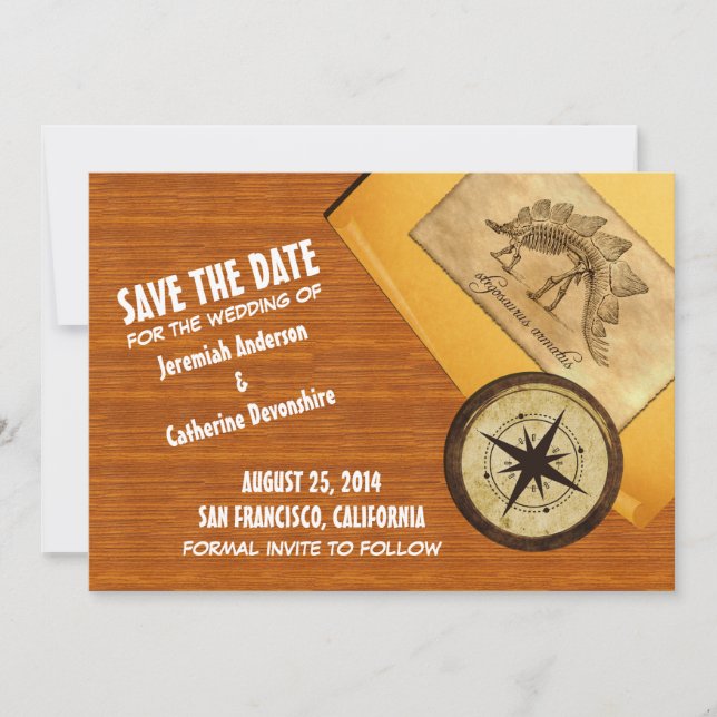 Mariage d'aventure Enregistrer la date Invitation (Devant)